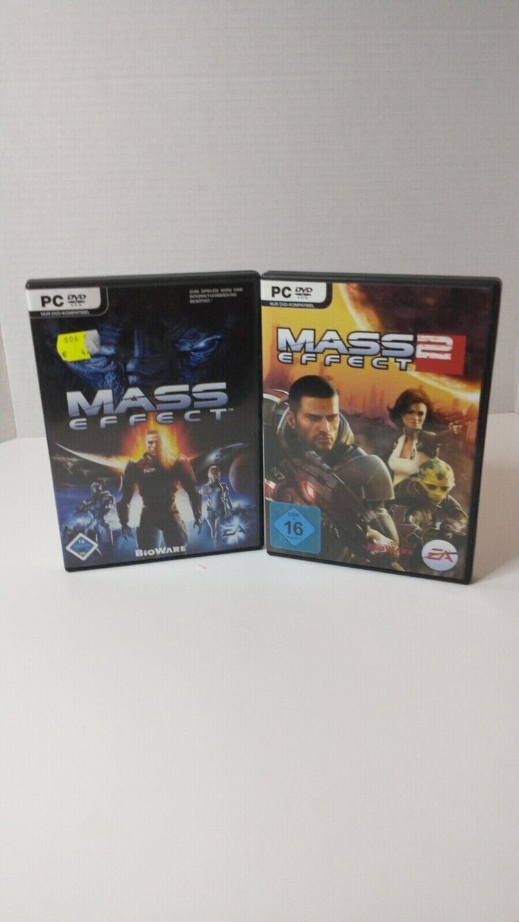 Mass Effect And Mass Effect 2 Lot For PC Complete With Manuals